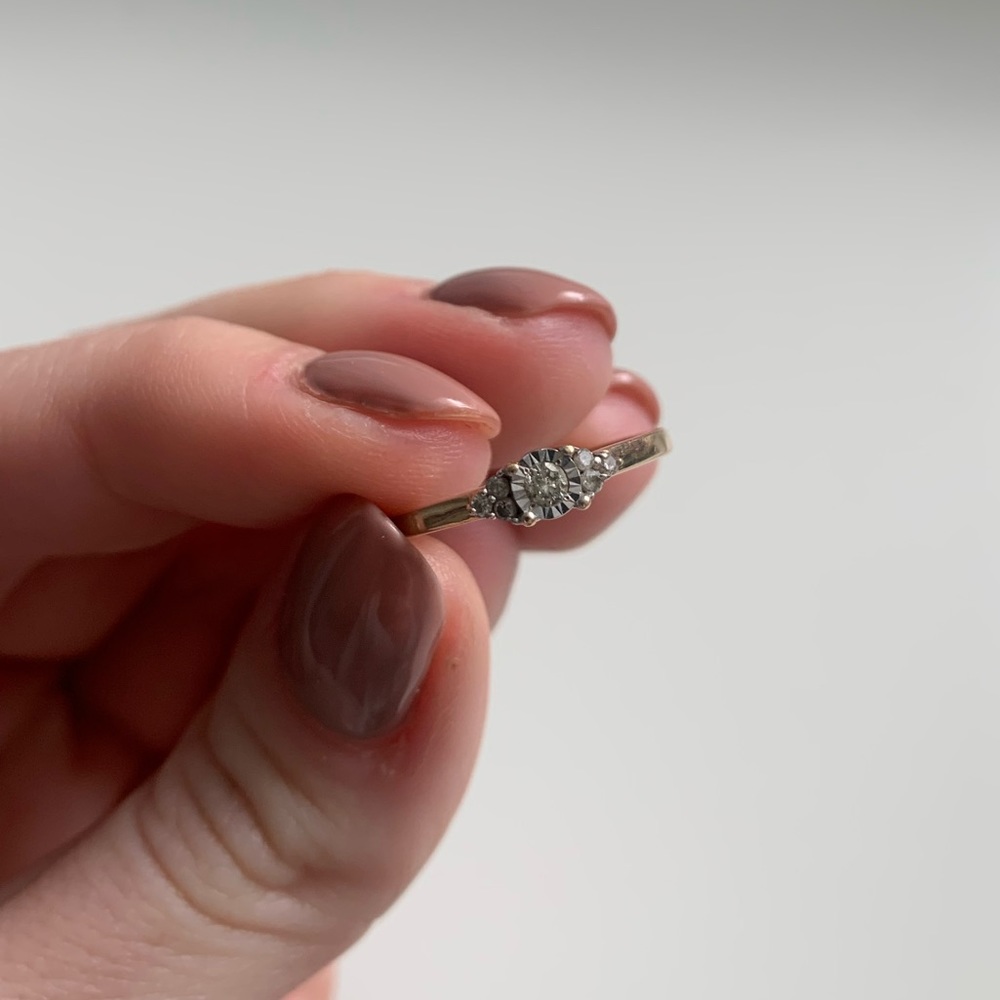 10k Gold diamond & topaz Michael Hill ring